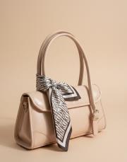 fular imza monogram krem