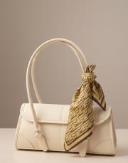 fular imza monogram yeşil