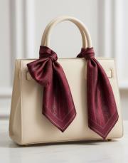 fular bushu bordo monogram