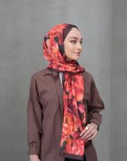 alev desenli pamuk şal  2