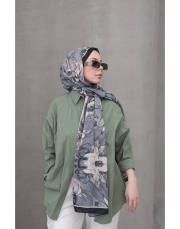 smoke desenli pamuk şal  2