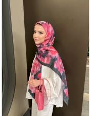 kitty desenli pamuk şal  2