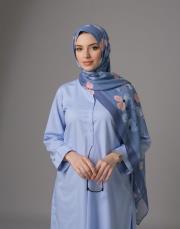 blossom desenli pamuk şal 