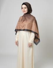 degrade pamuk şal degrade kahve- camel 2