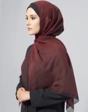 degrade pamuk şal degrade kahve- kiremit