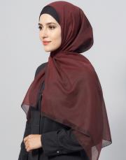 degrade pamuk şal degrade kahve- kiremit 2