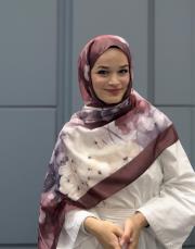 cherry desenli pamuk şal 