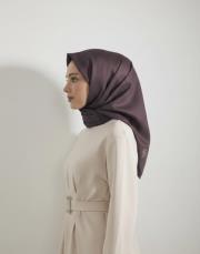 düz twill eşarp acı kahve 2