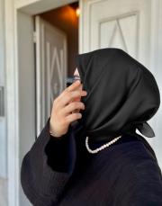 düz twill eşarp siyah 