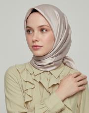 bushu monogram twill eşarp krem 4
