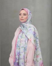 pembe mor petunya twill şal 