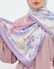 pembe mor petunya twill şal  4