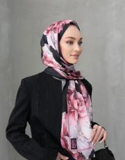 pembe şakayık twill şal 