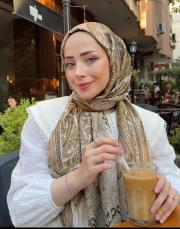 etnik desen %100 ithal ipek şal yağ yeşili