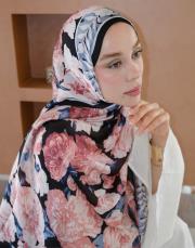 rose şal %100 ithal ipek şal pembe