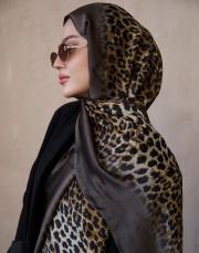 leopar %100 ithal ipek şal 