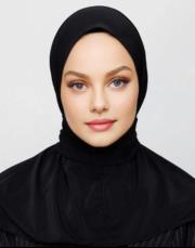 pratik çıtçıtlı şal siyah 