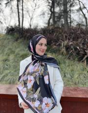 bahar desenli pamuk şal 