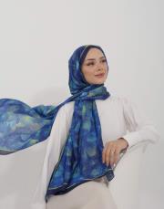 nıght şal desenli pamuk şal 