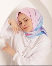 degrade twill eşarp pembe mavi 2