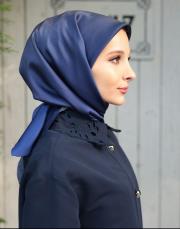 degrade twill eşarp mavi siyah