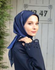 degrade twill eşarp mavi siyah 2