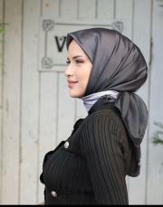 degrade twill eşarp siyah gri 2