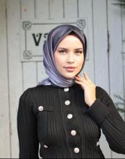 degrade twill eşarp siyah gri 3