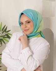 degrade twill eşarp yeşil mavi 3