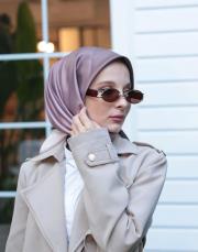 degrade twill eşarp kahve vizon 2