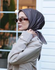 degrade twill eşarp kahve vizon 3