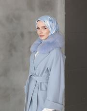 prenses twill eşarp mavi