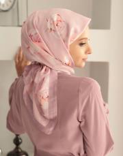 prenses twill eşarp pembe