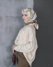 prenses twill eşarp yağ yeşili