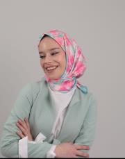 sulu boya twill eşarp 