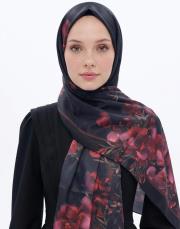 lilyum twill şal bordo