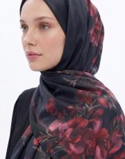 lilyum twill şal bordo 2