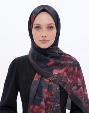 lilyum twill şal bordo 3