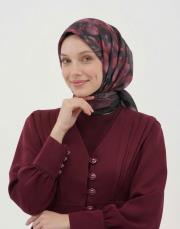lilyum twill eşarp bordo