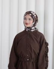 lavender modal pamuk eşarp kahve