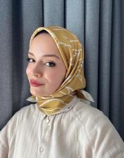 ela modal pamuk eşarp yağ yeşili