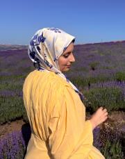 lavender twill eşarp mor