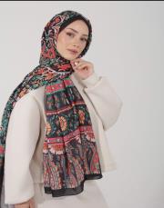 lale desenli pamuk şal  2