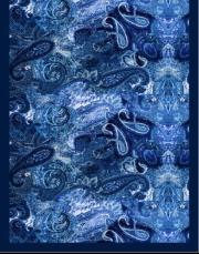 mehtap desenli pamuk şal mavi 3