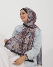 gökkuşağı desenli pamuk şal 