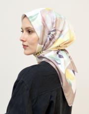 nergis twill eşarp kahve 2