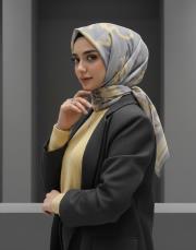 luna modal pamuk eşarp tereyağ sarısı 2