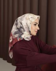 cherry %100 twill ipek eşarp 