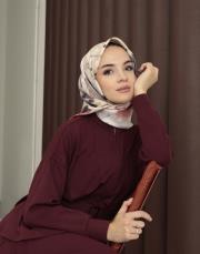 cherry %100 twill ipek eşarp  2