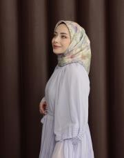 petunya %100 twill ipek eşarp pembe 2